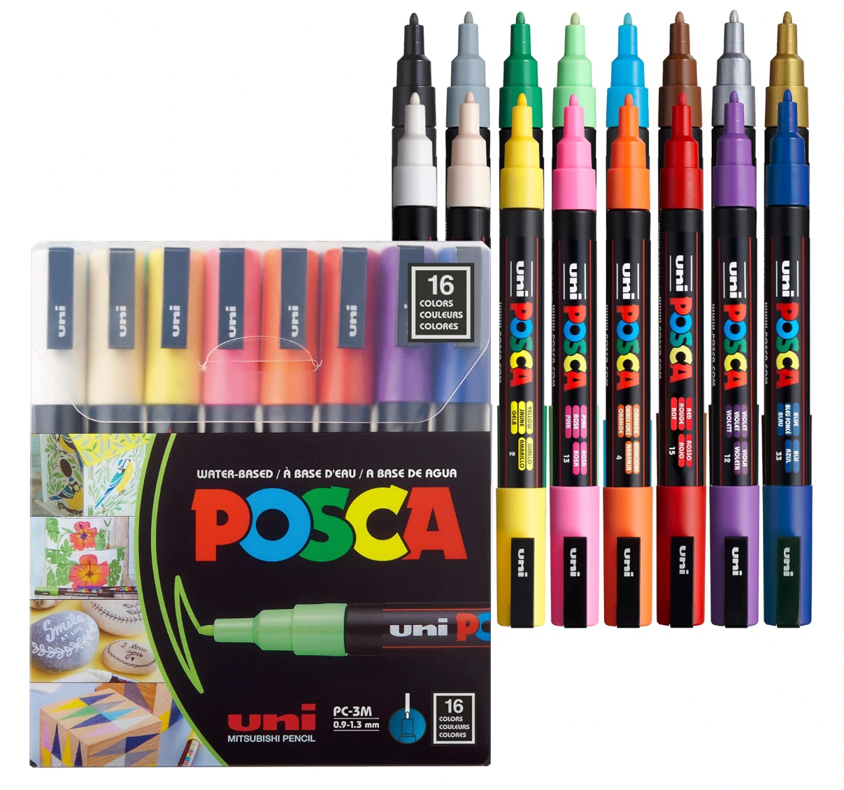 Wholesale Custom Posca PC-3M Set of Four