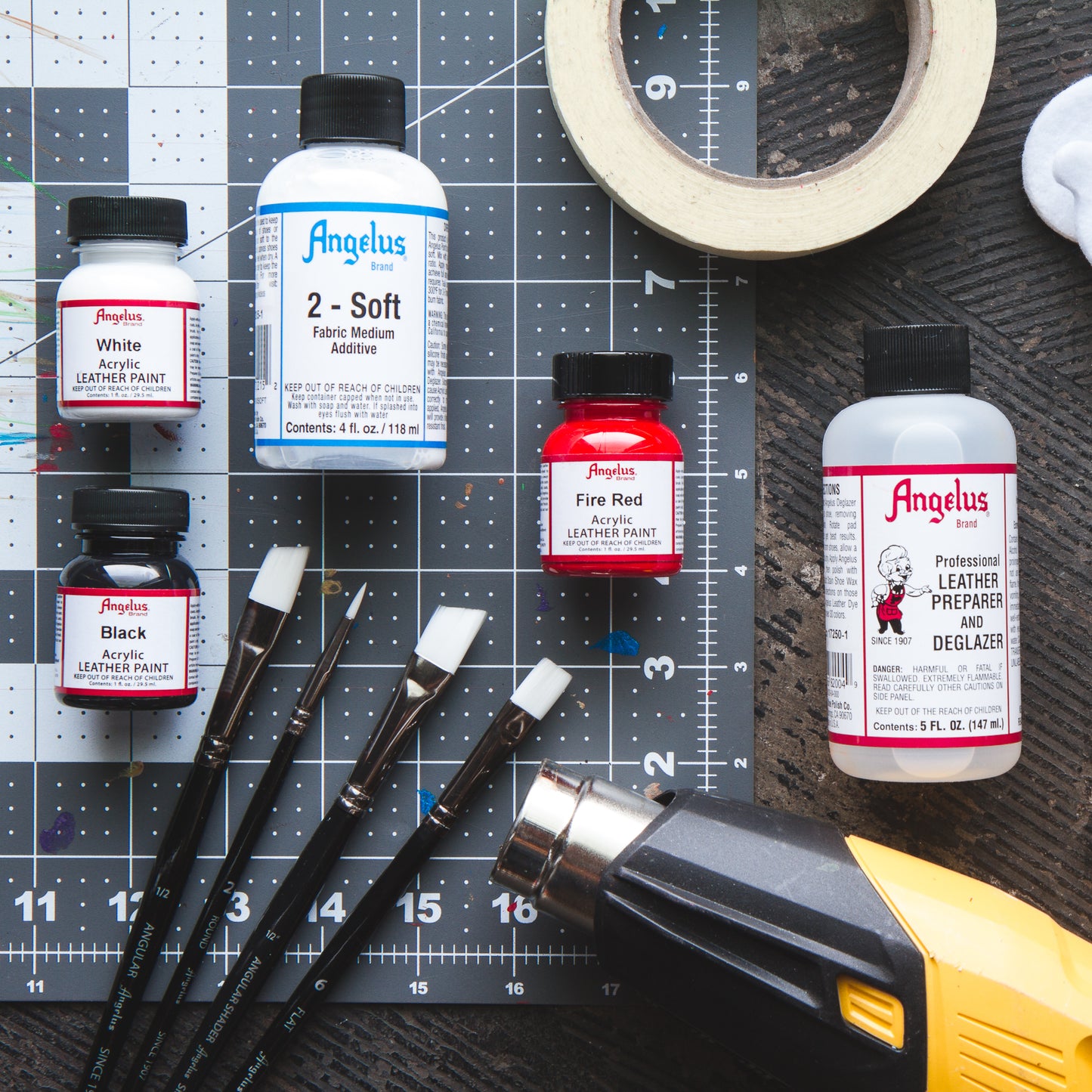 Angelus Acrylic Leather Paint Navy Blue 1oz