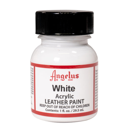 Angelus Acrylic Leather Paint White 1oz
